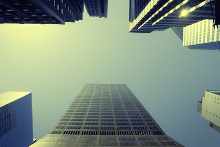 Skyscrapers in Manhattan, New Yorkの写真素材