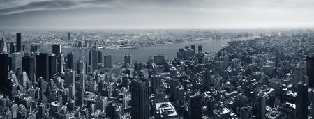 New York City panorama taken from Empire State Buildingの写真素材