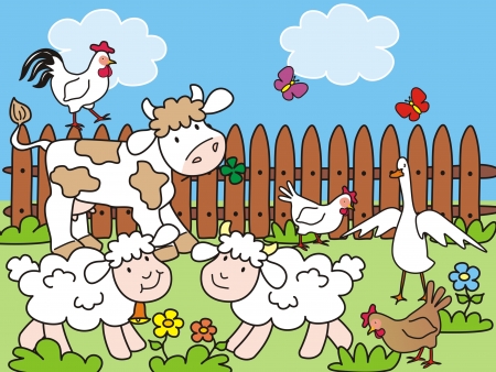 farm - baby animalsのイラスト素材