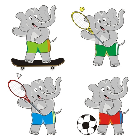 elephant-sportsのイラスト素材