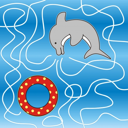 dolphin - labyrinthのイラスト素材