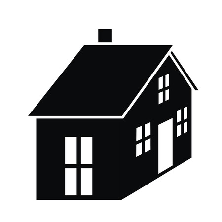 house-black illustration のイラスト素材