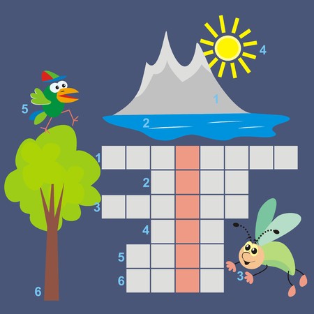 crossword - natureのイラスト素材