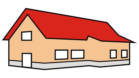 house, colorのイラスト素材