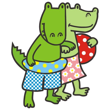 crocodilesのイラスト素材