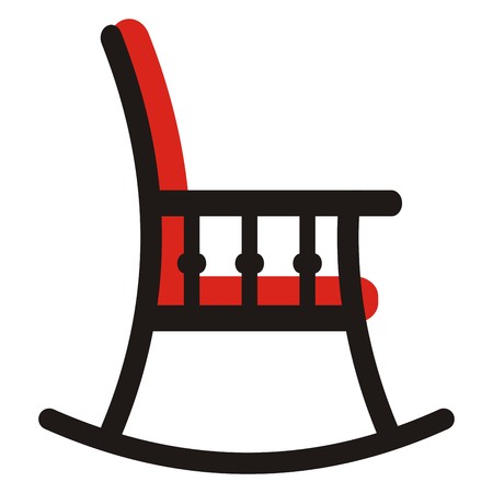 rocking chairのイラスト素材