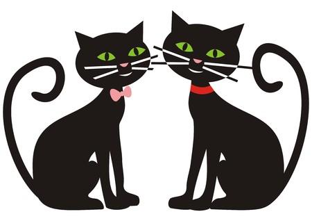 cat and tomcatのイラスト素材