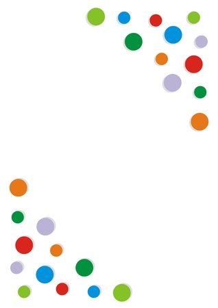 Colorful dots, banner, vector conceptのイラスト素材