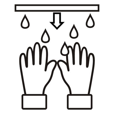 disinfectant dispenser for hand washing, vector iconのイラスト素材