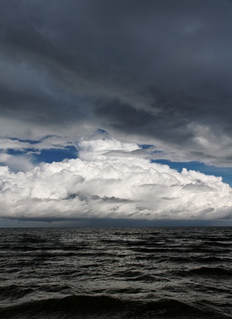 Cloud over sea.の写真素材