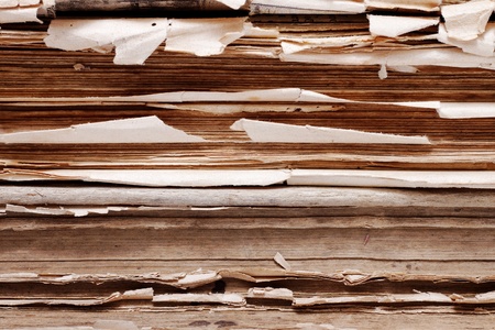 	Stack of old papers.の写真素材
