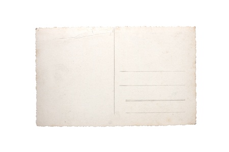 	Backside of old pastcard.の写真素材