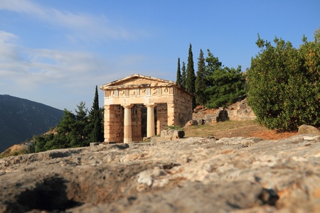 	Ruins in Delphi, Greece.の写真素材