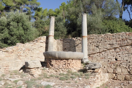 	Ruins in Olimpia, Greece.の写真素材