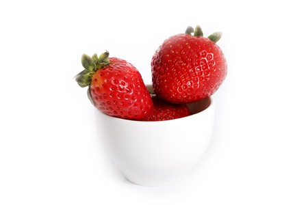 	Strawberries in cup.の写真素材