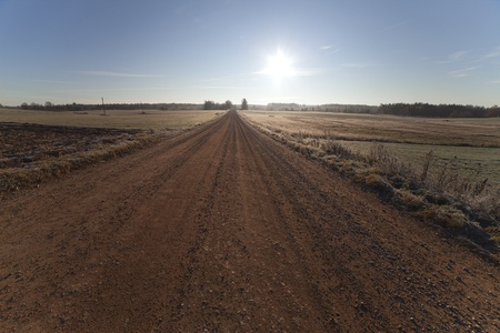 Rural road.の写真素材