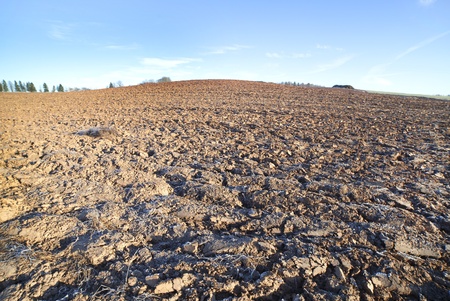 Plowed field.の写真素材