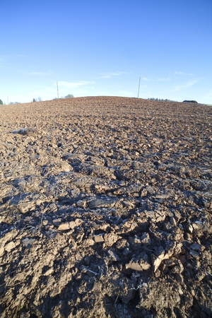 Plowed field.の写真素材