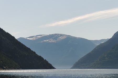 Norwegian fjord.の写真素材