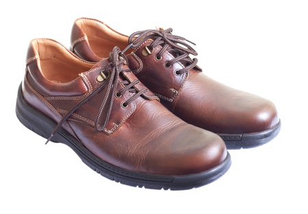 Brown shoes.の写真素材