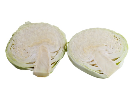 Cabbage isolated on white background.の写真素材