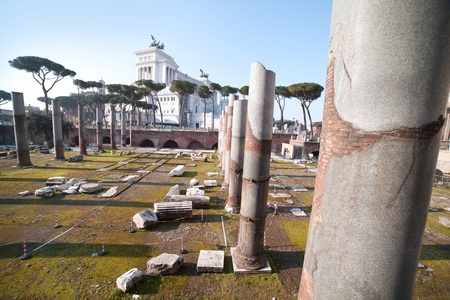 Ancient ruins, Rome, Italy.のeditorial素材