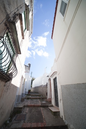 Street in Anacapri, Capri island, Italy の写真素材