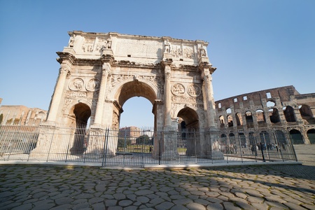Arch of Constantine in Rome, Italy のeditorial素材