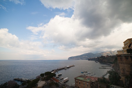 Evening in Sorrento, Italy の写真素材