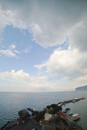 Evening in Sorrento, Italy の写真素材