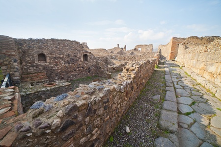 Pompei ruins in Italy の写真素材