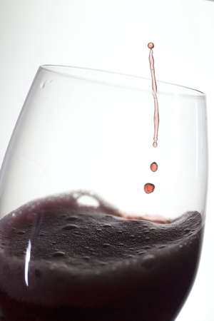 Glass of red wine の写真素材