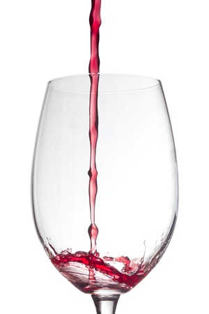 Glass of red wine の写真素材