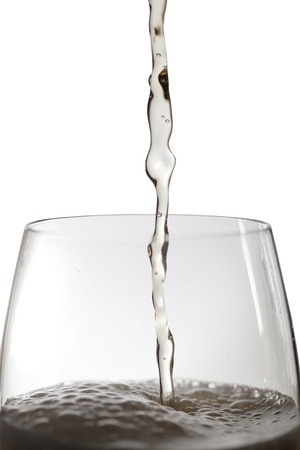 Closeup of beer glass の写真素材