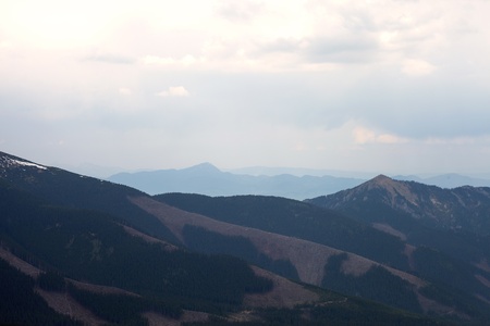 Low Tatras, Slovakia  in cloudy day の写真素材