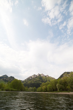 Three Crowns summit, Pieniny mountains, Poland の写真素材