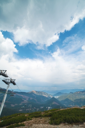 Clouds above Low Tatras hills, Carpathian mountains, , Slovakia, Europe の写真素材