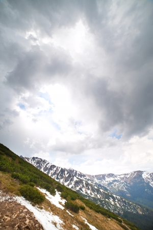 Clouds above Low Tatras hills, Carpathian mountains, , Slovakia, Europe の写真素材