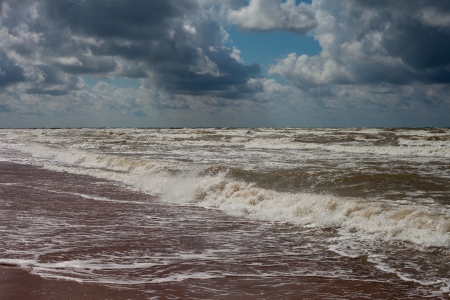 Waves of Baltic sea の写真素材