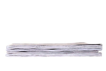 Magazines on white の写真素材