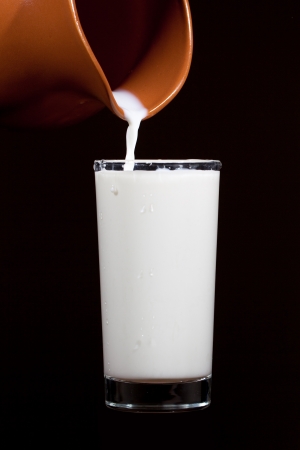 Glass of fresh milk の写真素材