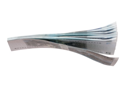 Some euros isolated on whiteの写真素材