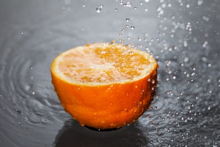 Orange and water の写真素材
