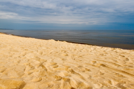 Sand at Baltic sea, Latvia の写真素材