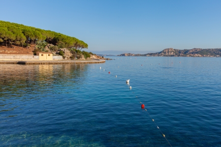 City beach in Palau, Sardinia.の写真素材