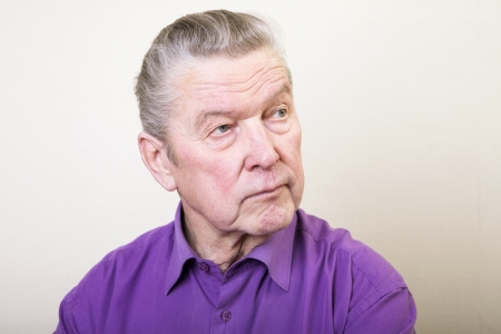 Portrait of senior man.の写真素材