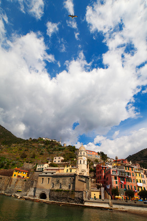 Vernazza in Cinque terre, Italy.のeditorial素材