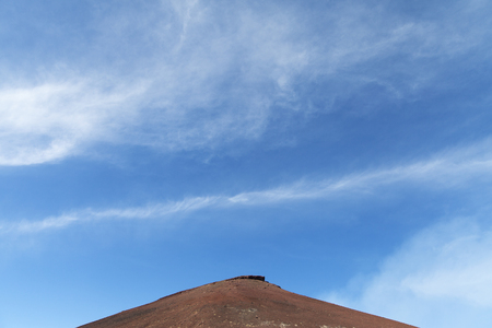 Volcanic landscape near mount Etna, Sicily, Italy 