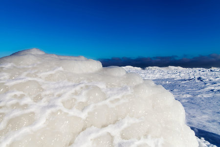 Winter time at Baltic sea coast.
