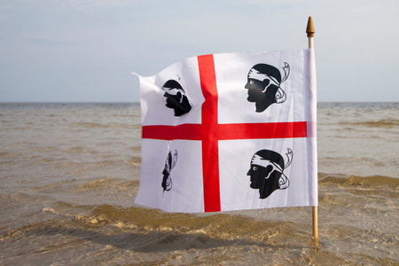 Sardinian flag.の写真素材
